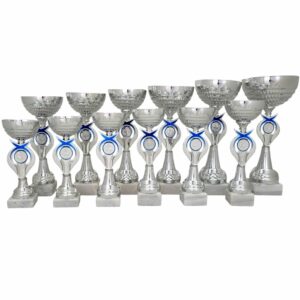 Pokal "Villach silber/blau" M2622 | 19,5-31cm