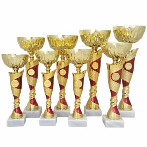 Pokal "Zürs Gold/Rot" G2641 | 28-40,5cm