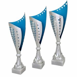 Pokal "Ternitz silber/hellblau" M2621 | 36,5-39cm