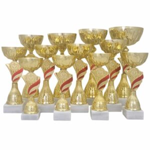 Pokal "Hörbranz gold/rot" M2625 | 20-32,5cm