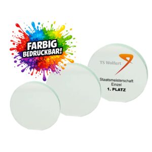 Glaspokal "Kaprun" mit Farbdruck GS2671 | 9,5-19,5cm