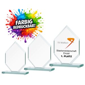 Glaspokal "Flachau" mit Farbdruck GS2675 | 18-22cm